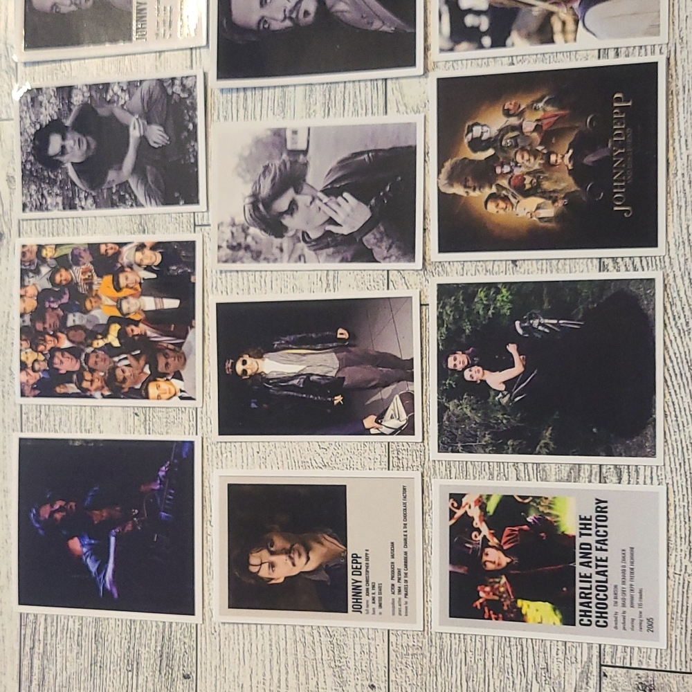 15pc Johnny Depp stickers